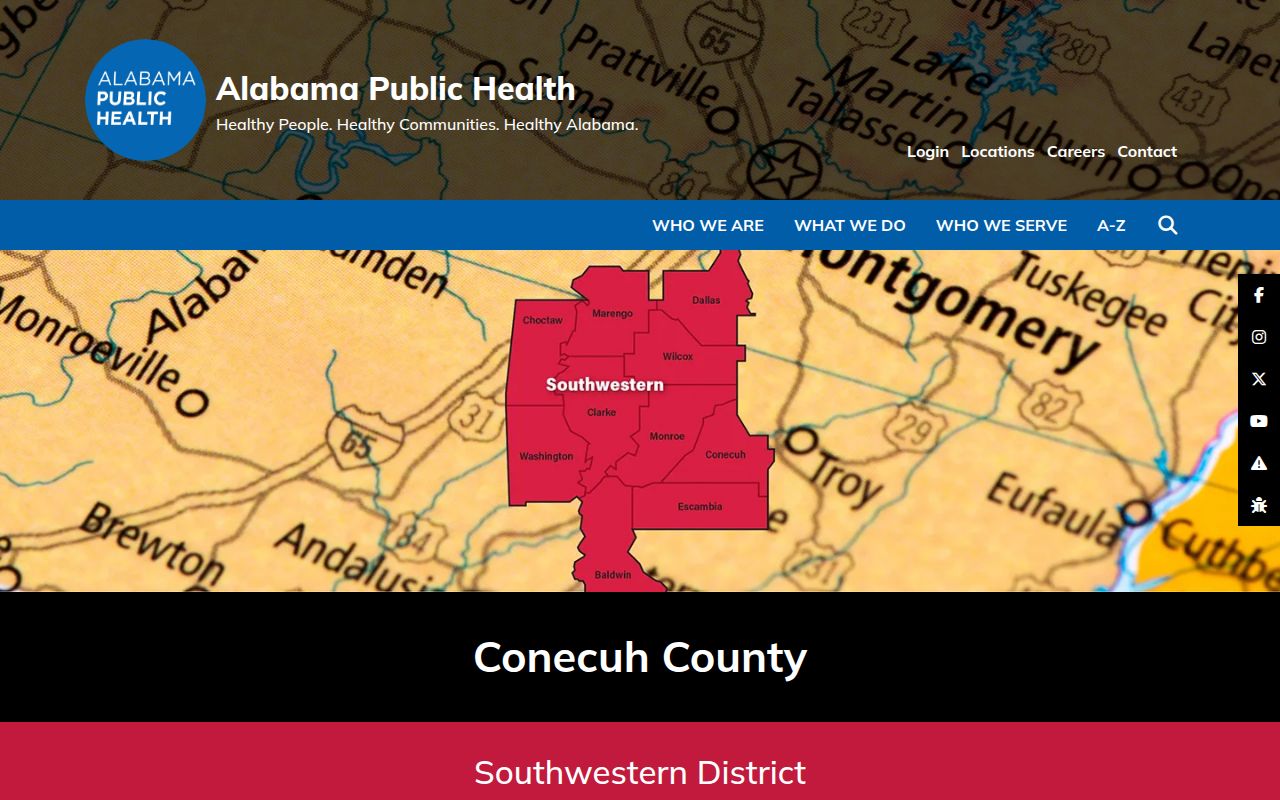 Conecuh County Health Department ADPH page