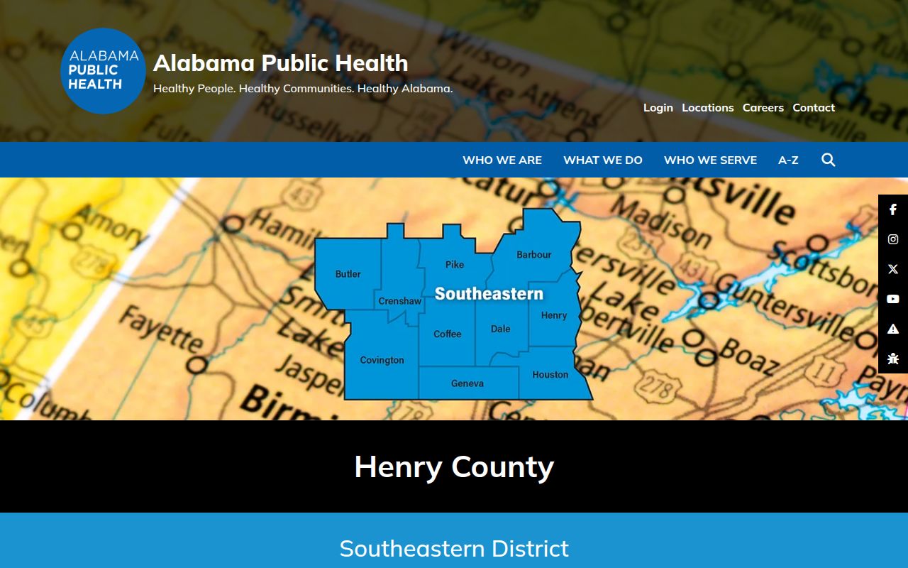 Henry County Health Department ADPH page